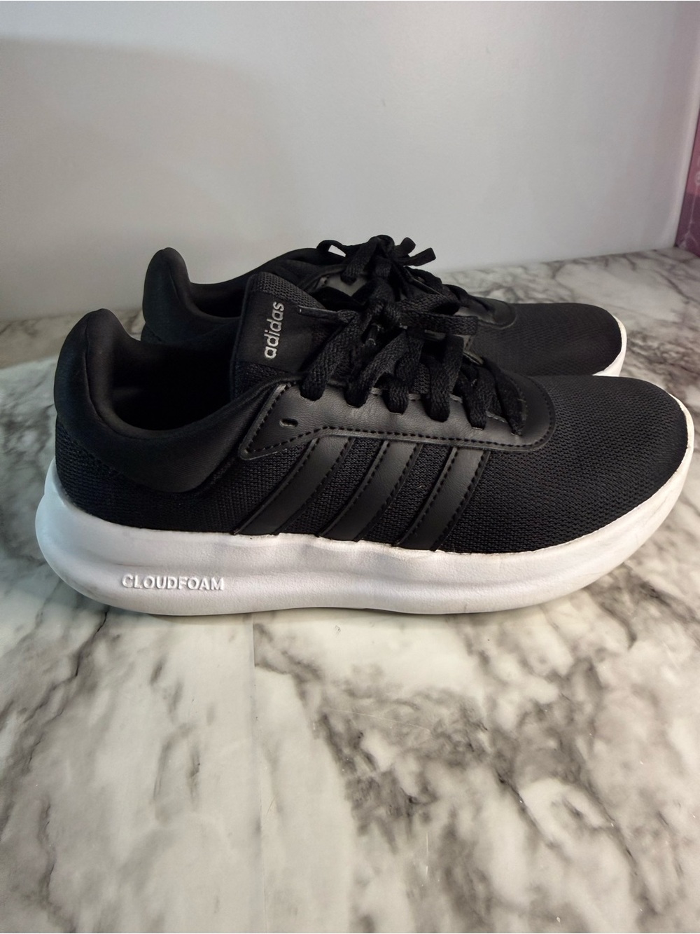 adidas women Cloudfoam Black Running Shoes